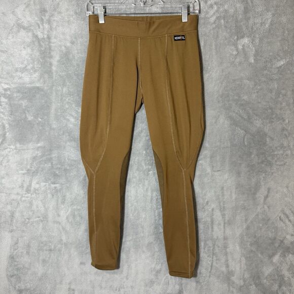 Kerrits Flow Rise Knee Patch Performance Tight Tan Riding Pants Sz Medium Beige - Picture 1 of 9